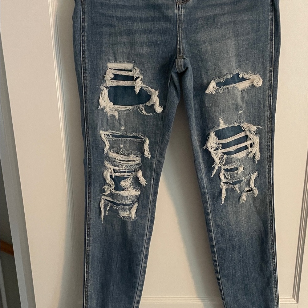 Altar'd State Ripped Blue Skinny Jeans